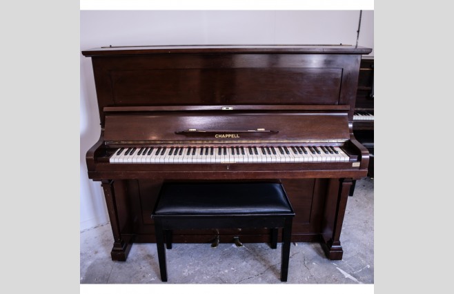 Used Chappell Mahogany Upright Piano Sold As Seen Bargain - Image 1